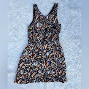 Lucky brand geometric, sleeveless dress size large